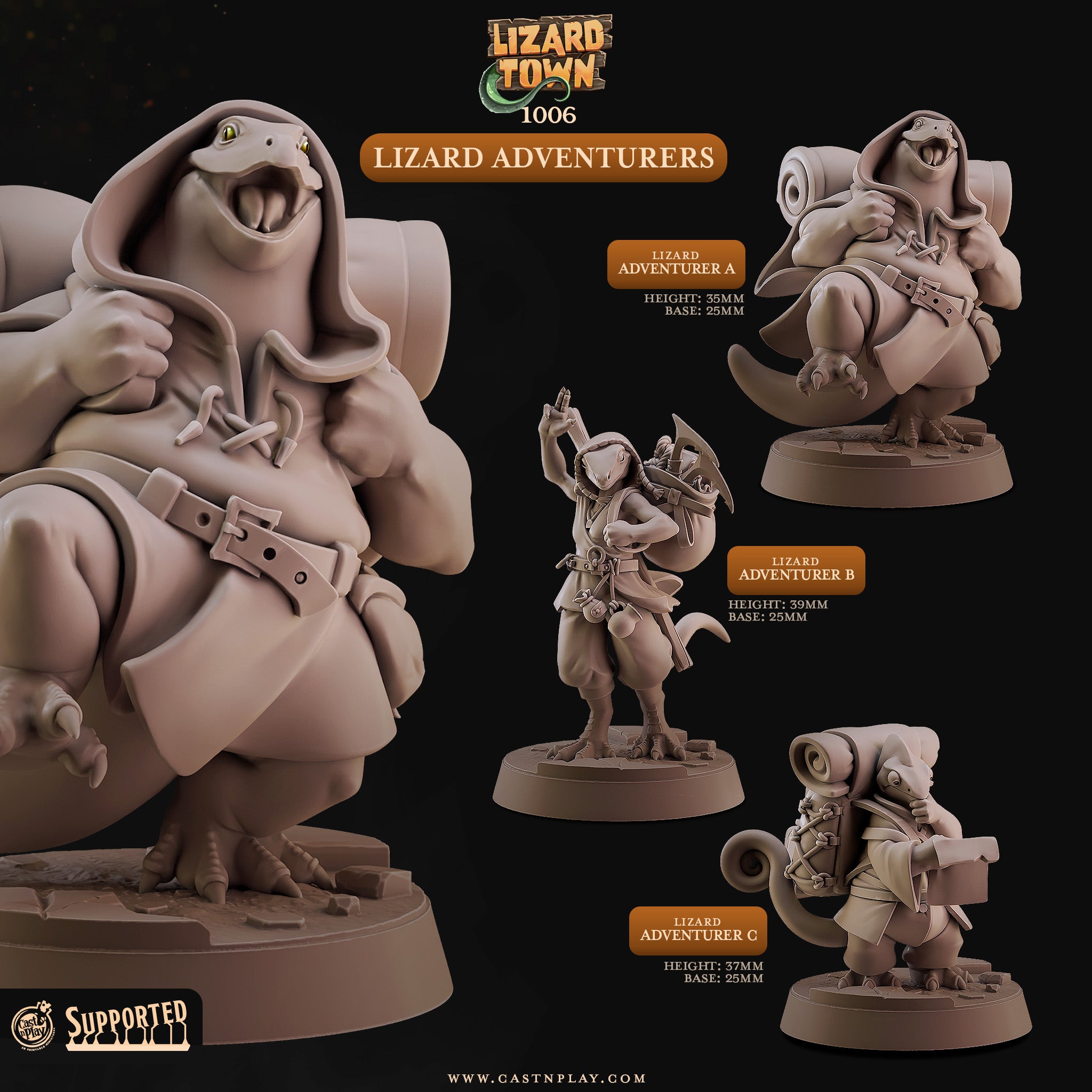 Lizard Adventurers - Cast n Play